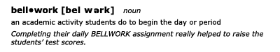 BELLWORK definition