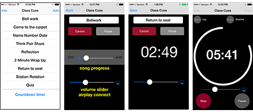 iPhone screen shots
