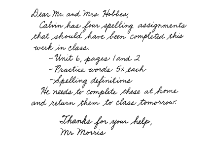 Note on bulletin