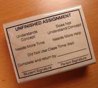 Unfinished Assignment Stamp