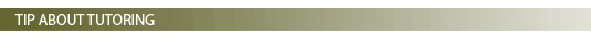 Tip About Tutoring