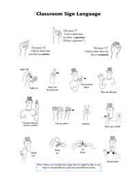 Sign Language Insert