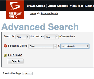 Advanced Search