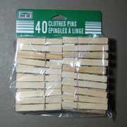 Wooden clothespins