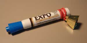 Pen with cowbell