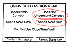 Unfinished Assignment stamp