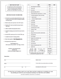 Order form