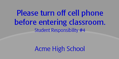 Cell phone label