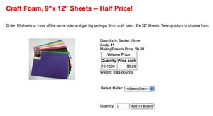 Craft foam