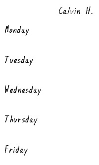 Tally Card
